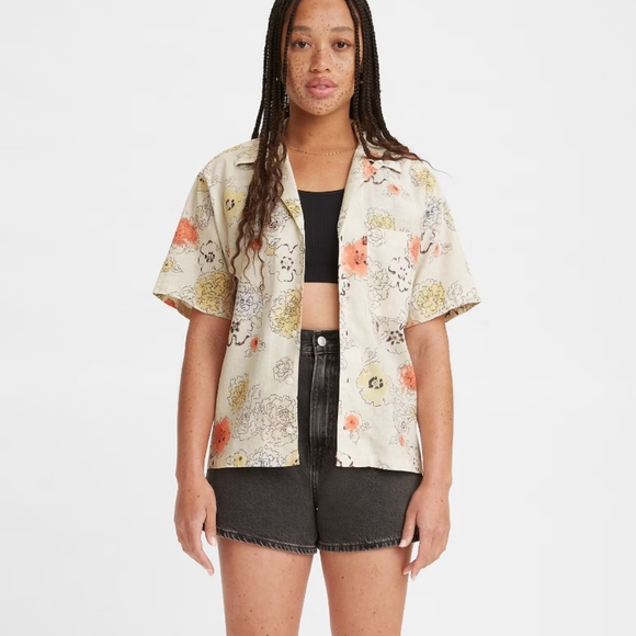 Levi's Emmy Camp Collar Shirt - Picture 1 of 3